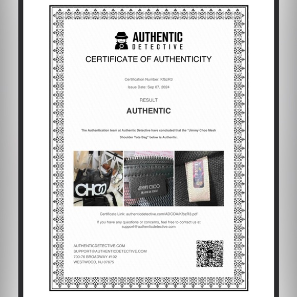 JIMMY CHOO Mesh Tote Bag w/ COA~NWOT🔥😍 - Picture 13 of 17